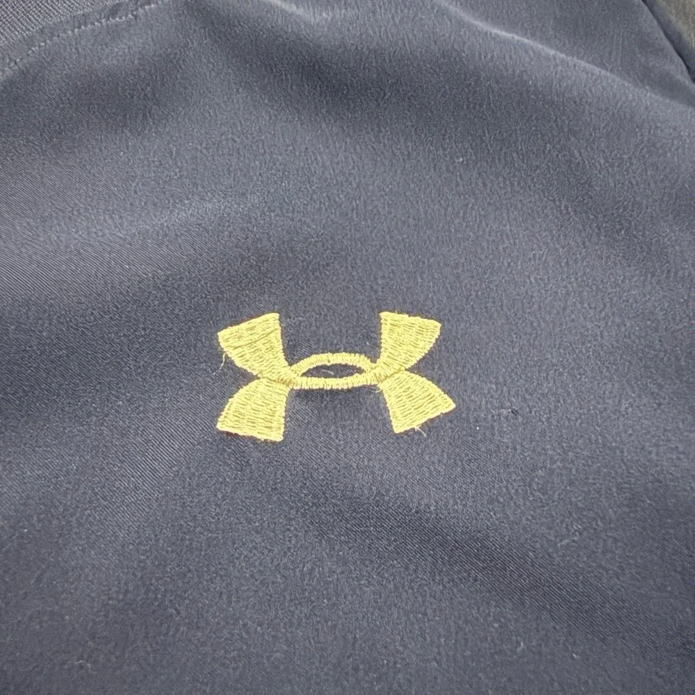 Under Armour Quarter Zip Pullover Navy Short Sleeve Golf Athletic Men’s Large